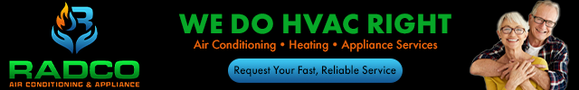 Advertisement image for Radco Air Conditioning Heating & Appliance Service
