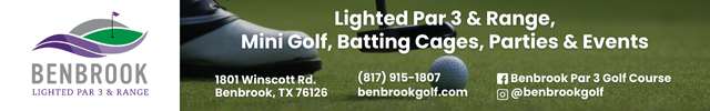 Advertisement image for Benbrook Lighted Par 3 & Range