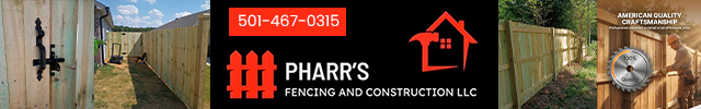 Advertisement image for Pharr's Fencing and Construction