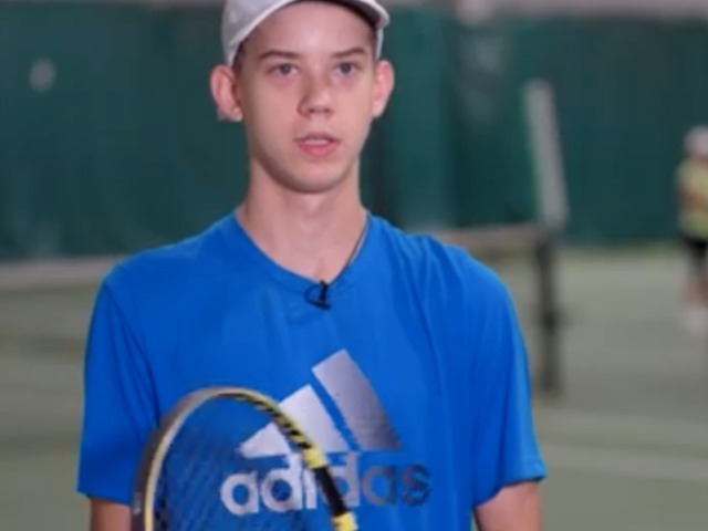 GOAL student Attila Montague competes in National Jr. Tennis Championships