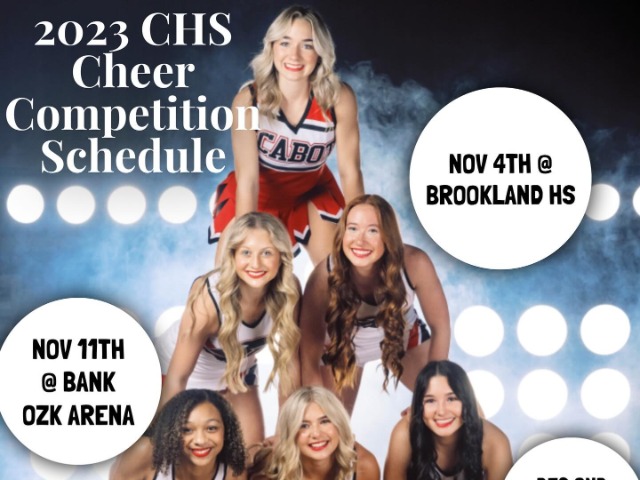 2023 CHS Cheer Competition Schedule