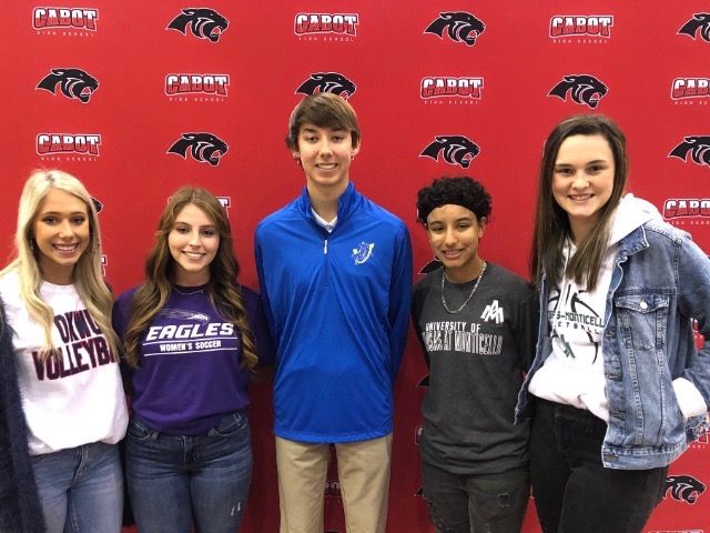 5 Student Athletes Sign Letters of Intent