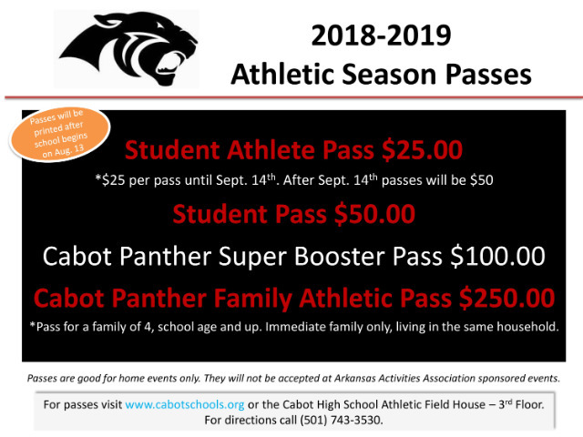 Cabot Athletics Tickets & Season Passes Information