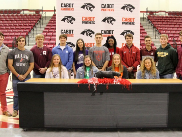 Fall 2019 National Signing Day – 15 Cabot Athletes