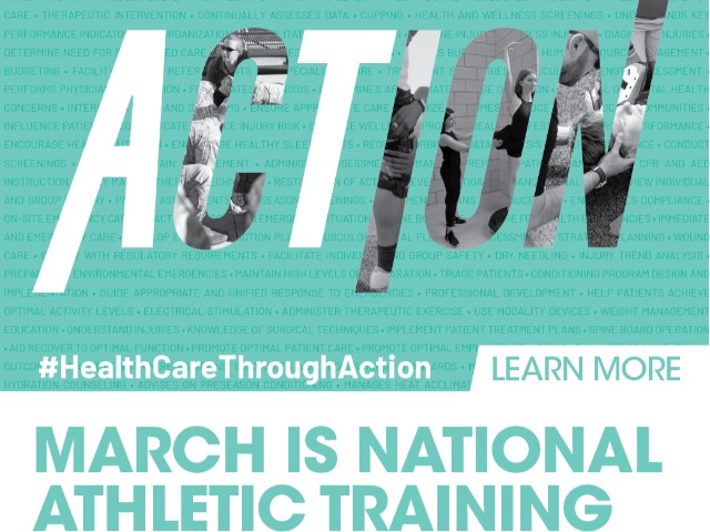 National Athletic Training Month - March 2020
