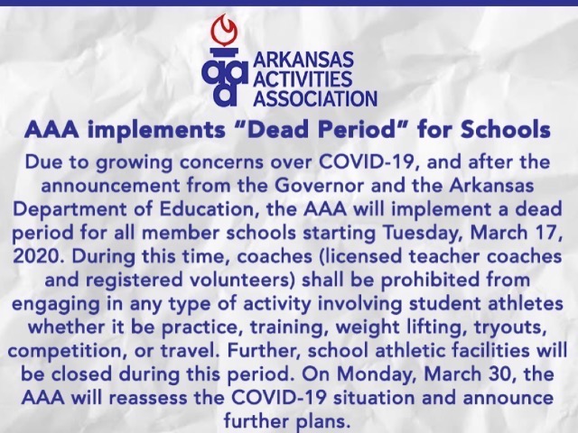 AAA implements “Dead Period” for Schools