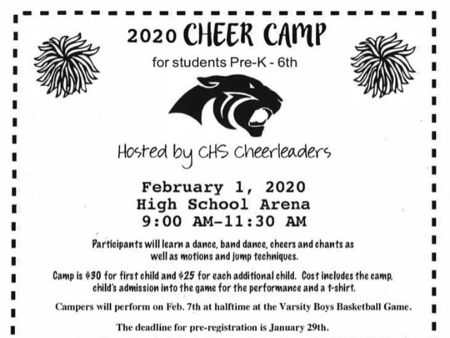 CHS Cheer Camp - February 1, 2020