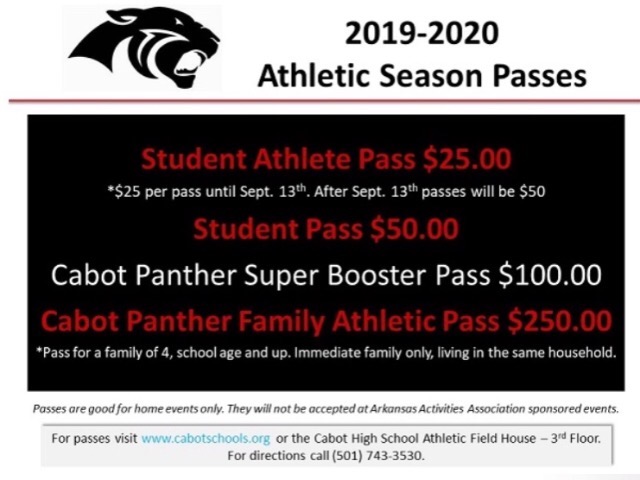 Panther Athletic Passes
