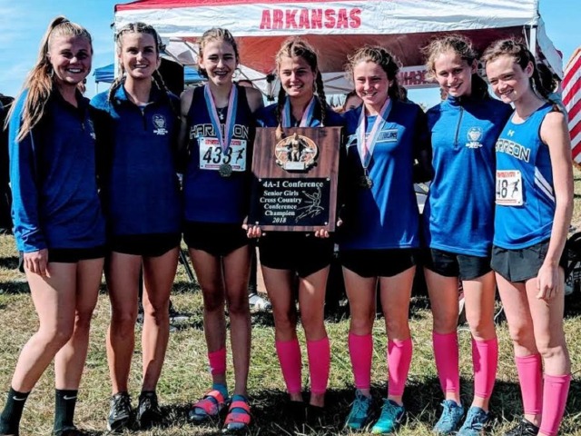 SR Lady Goblins take home the 4A-1 Cross Country title