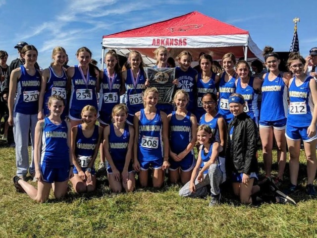 JR Lady Goblins 4A-1 Cross Country Champs