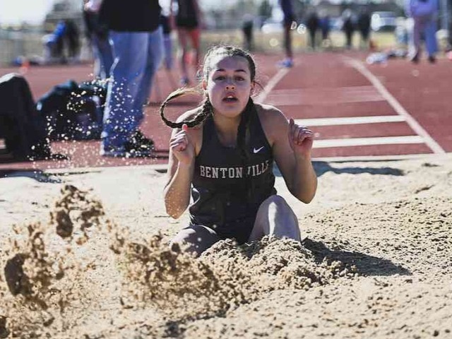 Image for Nine records fall as Bentonville sweeps team titles during Tiger Relays