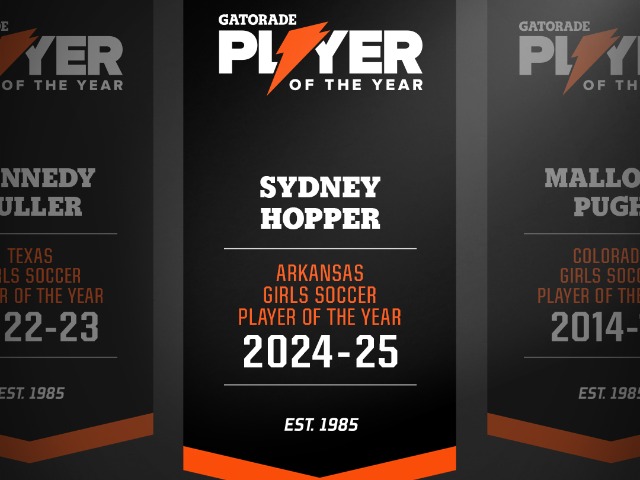 GATORADE GIRLS SOCCER PLAYER OF THE YEAR - SYNDEY HOPPER