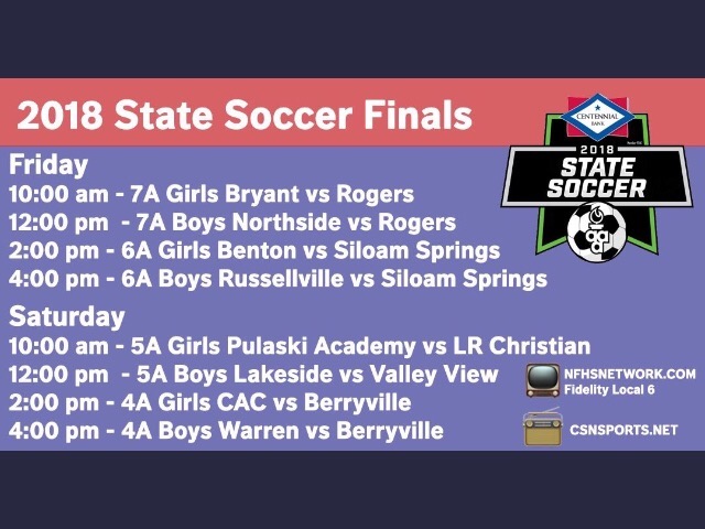 2018 State Championship times announced!