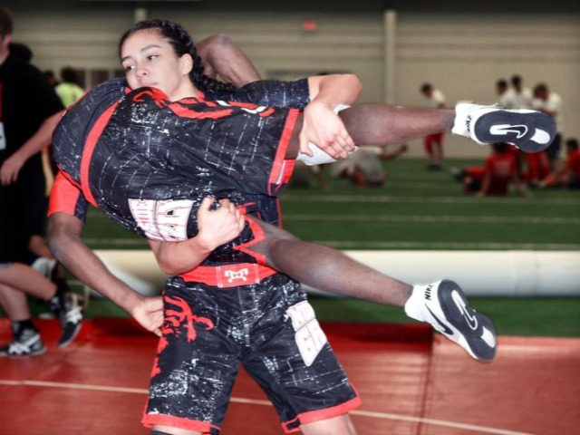 Female wrestlers at Northside learning to hold their own
