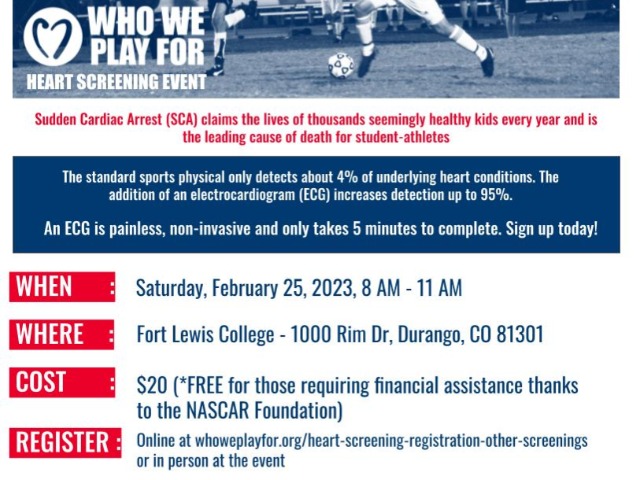 Heart Screens Feb 25th 2023 at FLC