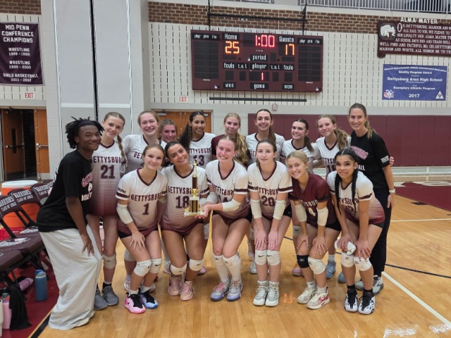 Gettysburg Volleyball- Warriors win the Gettysburg Volleyball Tournament!