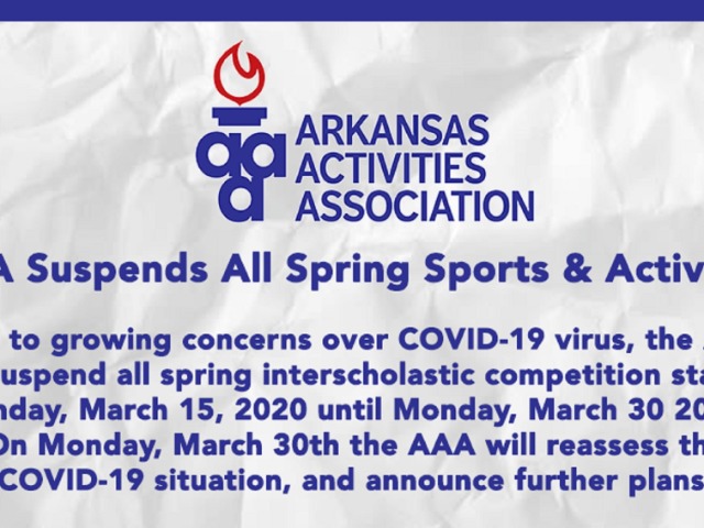 AAA suspends spring sports