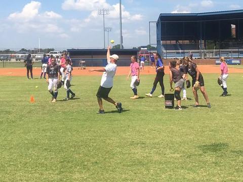 Softball Camp under way