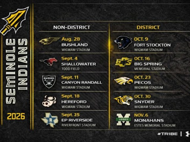 Seminole Indians Release 2026 Football Schedule