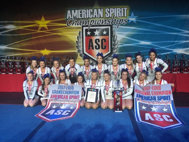 Sapulpa Cheer took home the Grand Champion and National Champion awards of the American Spirit Cheer Competition 