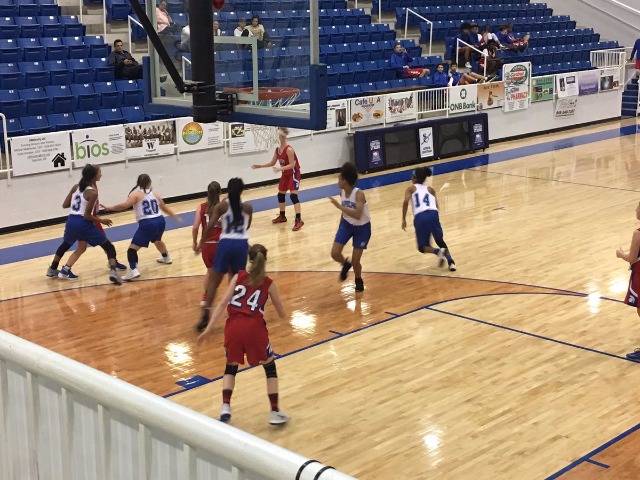 9th Grade Girl's Basketball with a win over Bixby 62-20!