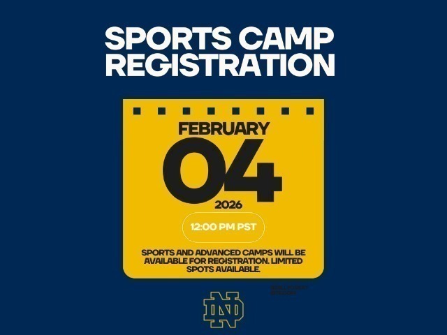Notre Dame Advanced Camp Registration 