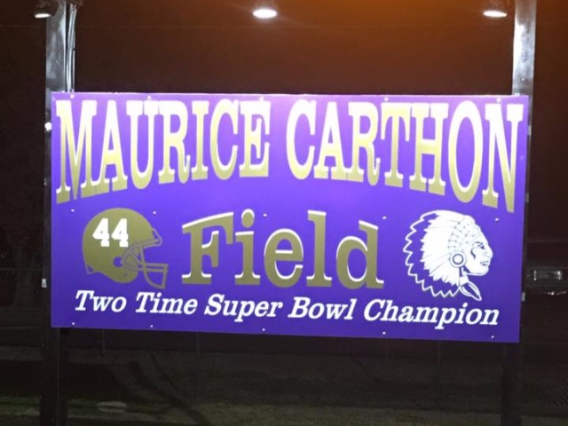 Football Field name after Maurice Carthon
