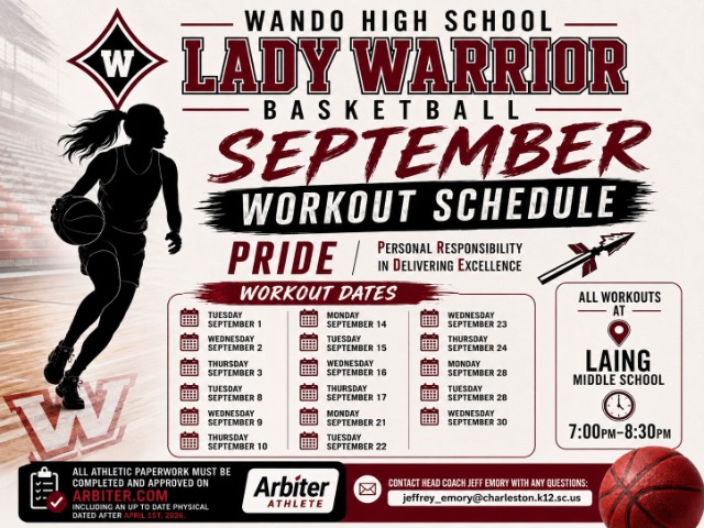 Girls Basketball September Schedule