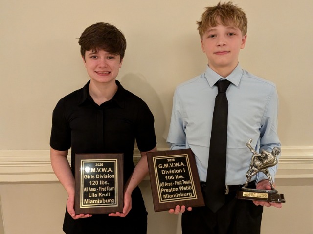 Lila Krull and Preston Webb at the GMVWA All Area Banquet 