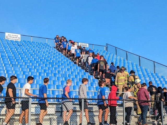 Miamisburg High School and Local First Responders  9/11 Memorial Stair Climb