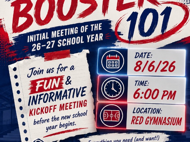 Sports Booster 101 | Initial Meeting of the 26-27 School Year