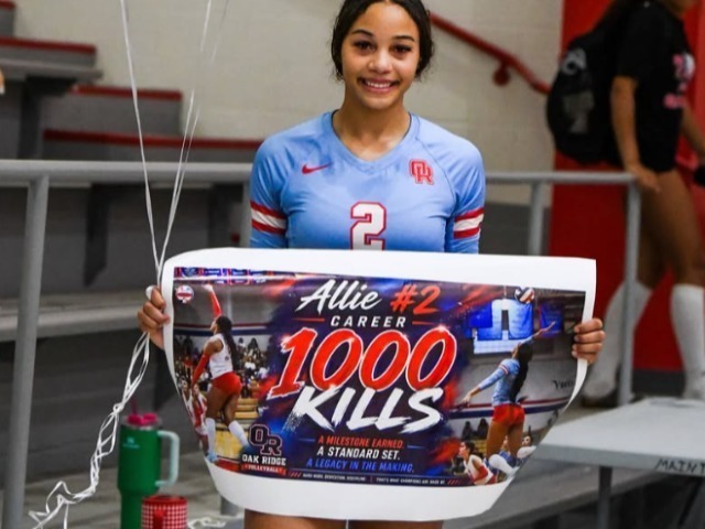 Allie Hits a Milestone
