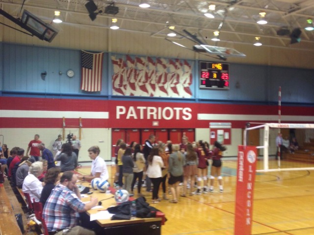 Rough Rider Volleyball won the 3rd set 25-22