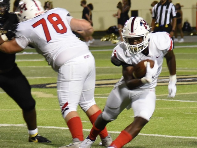 Pats control line of scrimmage at LR Central