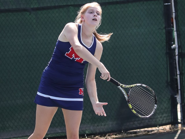 Marion tennis holds serve in league play