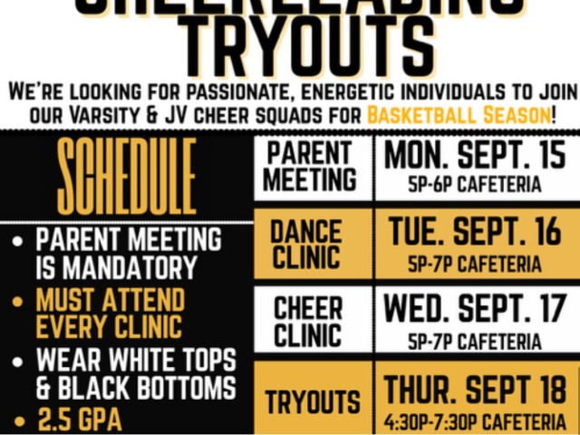 Winter Cheer Tryouts