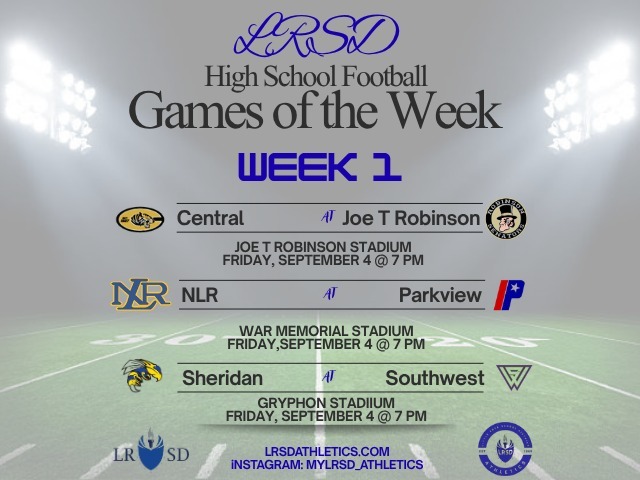 This is a list of our district schools playing tonight. Central at Joe T, North Little Rock at Parkview, Sheridan at Southwest
