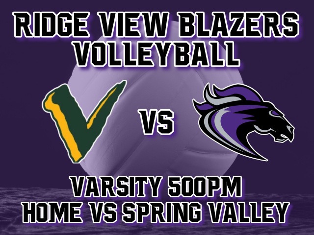 Volleyball Tonight vs Spring Valley