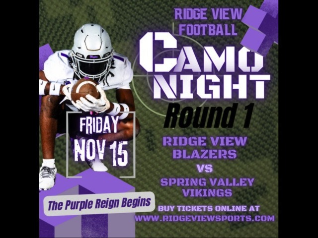 Football Playoffs - Camo Night vs Spring Valley