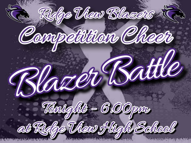 Cheer Meet Tonight - Blazer Battle