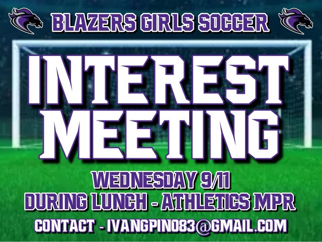 Girls Soccer Meeting Announced