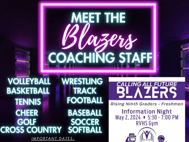Meet the Coaches Night - May 2nd
