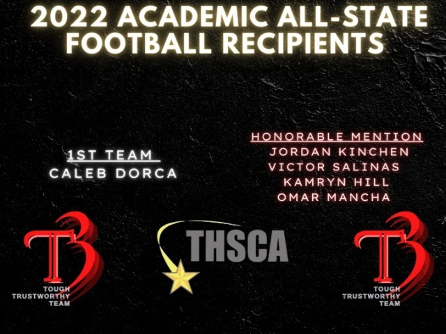 2022 ACADEMIC ALL-STATE FOOTBALL RECIPIENTS