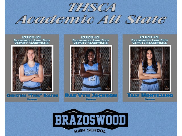 3 Lady Bucs Earn THSCA Girls Basketball Academic All State 