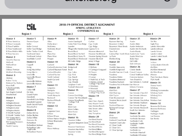  UIL 2018-2020 Remaining Alignments Released