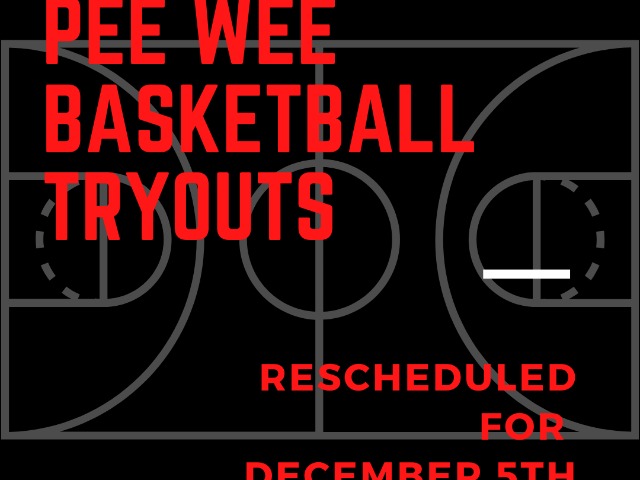 Pee Wee Basketball Tryouts