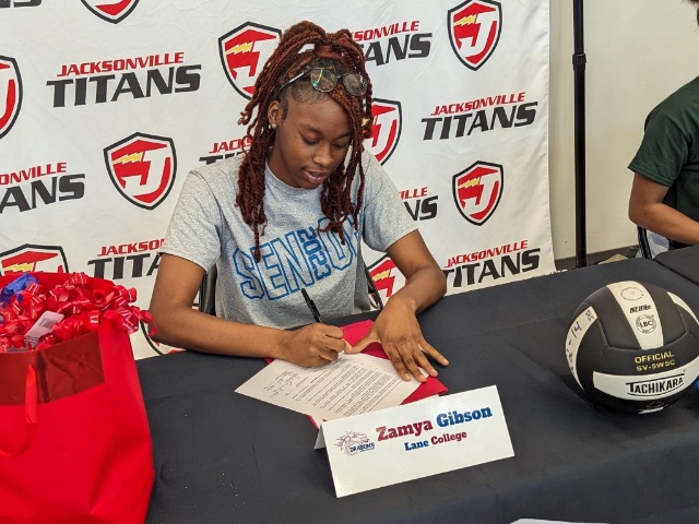 Zamya Gibson Signs Volleyball Letter of Intent for Lane College