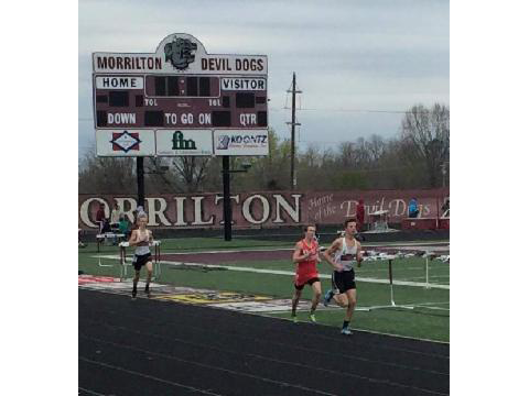 Tyler doing his thing on the track!!