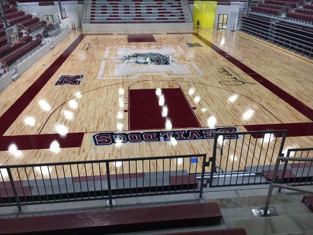 The court at Devil Dog Arena is completed! 