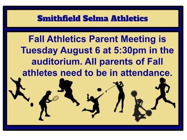 Fall Athletics Parent Meeting